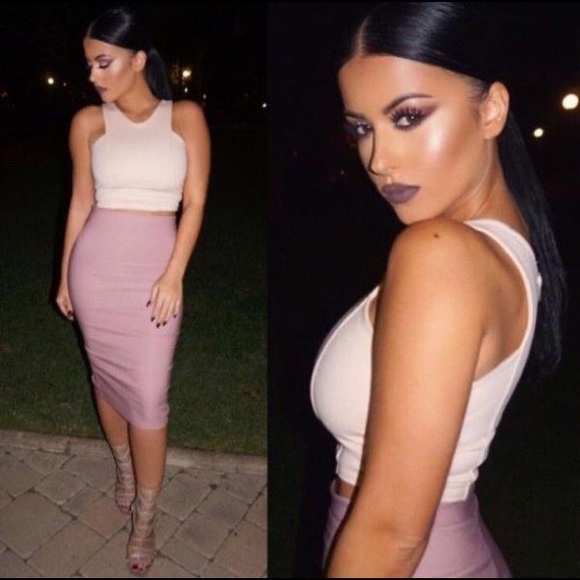 Fashion Nova Dresses & Skirts - 💕😍❤️SEXY BODYCON BANDAGE SKIRT - MUAVE❤️😍💕